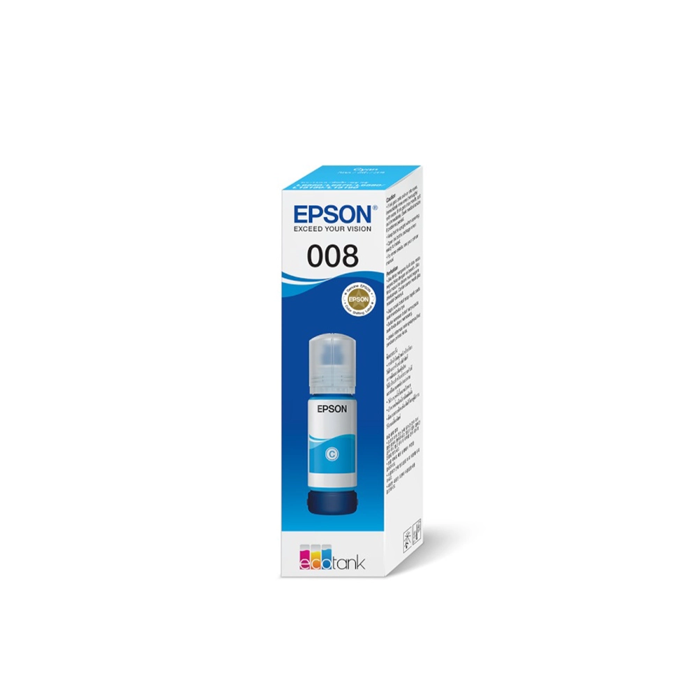 Epson 008 Cyan Genuine Inkjet Ink Bottle 70ml view 4